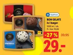 Lidl BON GELATI Is i bæger tilbud
