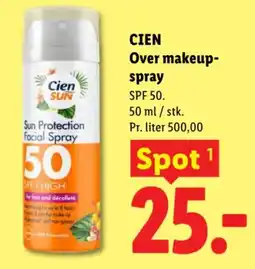 Lidl CIEN Over makeup- spray tilbud