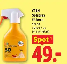 Lidl CIEN Solspray til børn tilbud