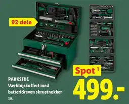Lidl PARKSIDE Værktøjskuffert med batteridreven skruetrækker tilbud