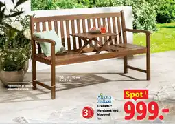 Lidl LIVARNOⓇ Havebænk med klapbord tilbud