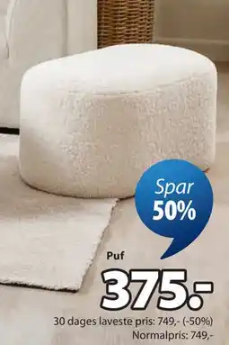 JYSK OREBO puf tilbud