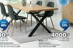 JYSK ROSLEV spisebord tilbud