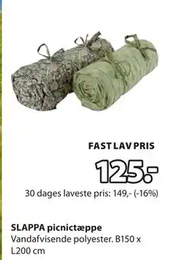 JYSK SLAPPA picnictæppe tilbud