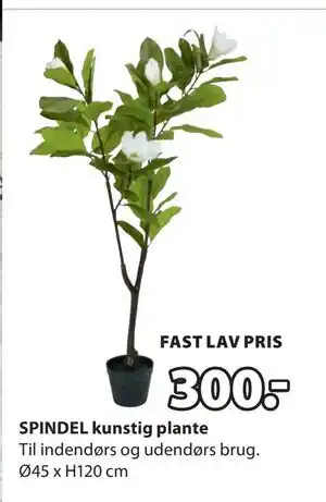 JYSK SPINDEL kunstig plante tilbud