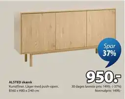 JYSK ALSTED skænk tilbud