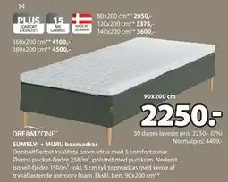 JYSK SUMELVI + MURU boxmadras tilbud