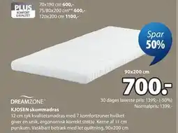 JYSK KJOSEN skummadras tilbud