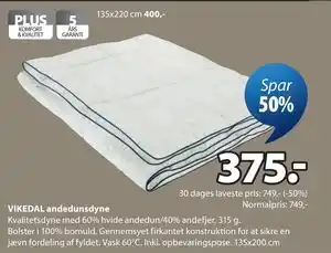 JYSK VIKEDAL andedunsdyne tilbud
