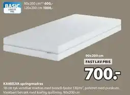 JYSK KAMELVA springmadras tilbud
