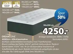 JYSK HORSLA + VOLA boxmadras tilbud