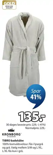 JYSK TIBRO badekåbe tilbud