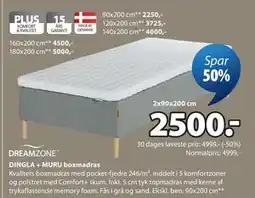 JYSK DINGLA + MURU boxmadras tilbud