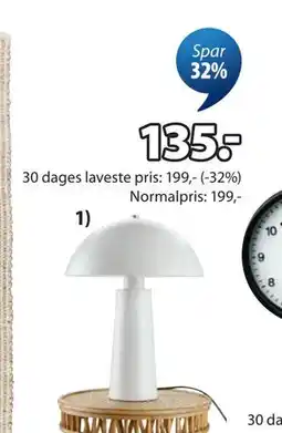 JYSK MARKUS bordlampe tilbud