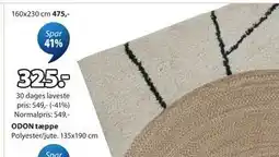 JYSK ODON tæppe tilbud
