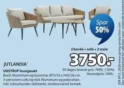 JYSK UDSTRUP loungesæt tilbud
