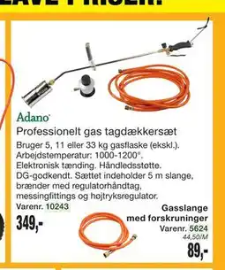 Harald Nyborg Professionelt gas tagdækkersæt tilbud