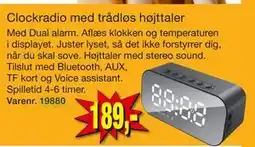 Harald Nyborg Clockradio med trådløs højttaler tilbud