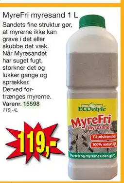 Harald Nyborg MyreFri myresand 1 L tilbud