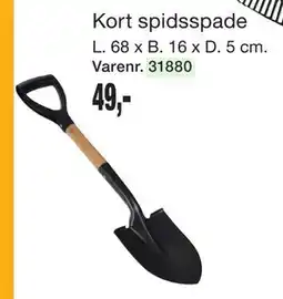 Harald Nyborg Kort spidsspade tilbud