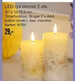 Harald Nyborg LED-lys blomst 2 stk tilbud