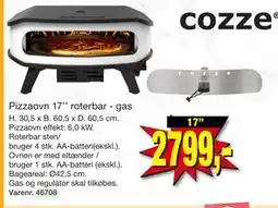 Harald Nyborg Pizzaovn 17’’ roterbar - gas tilbud