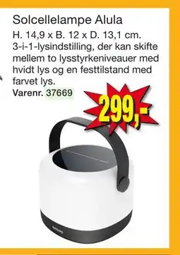 Harald Nyborg Solcellelampe Alula tilbud
