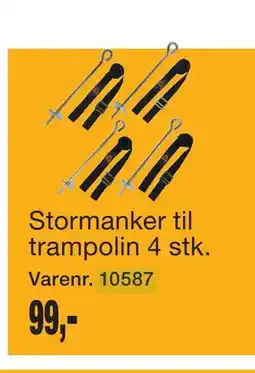 Harald Nyborg Stormanker til trampolin 4 stk tilbud