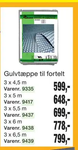 Harald Nyborg Gulvtæppe til fortelt tilbud