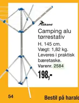 Harald Nyborg Camping alu tørrestativ tilbud