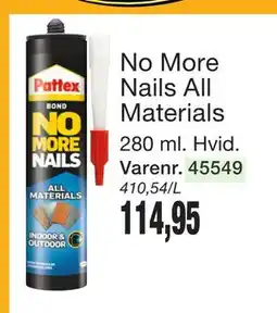 Harald Nyborg No More Nails All Materials tilbud