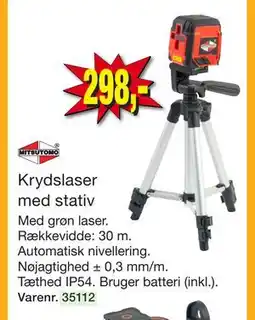 Harald Nyborg Krydslaser med stativ tilbud