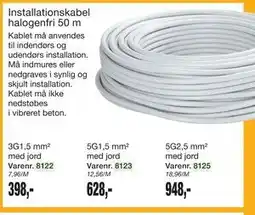 Harald Nyborg Installationskabel halogenfri 50 m tilbud