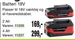 Harald Nyborg Batteri 18V tilbud