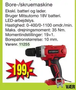 Harald Nyborg Bore-/skruemaskine tilbud
