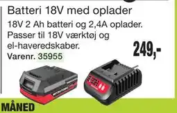 Harald Nyborg Batteri 18V med oplader tilbud
