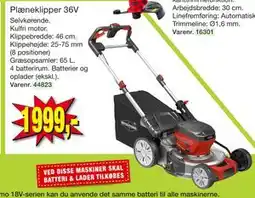 Harald Nyborg Plæneklipper 36V tilbud