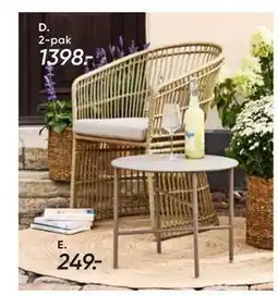 Bilka Strandholt 2-pak. havestole tilbud