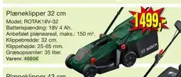 Harald Nyborg Plæneklipper 32 cm tilbud