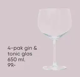 Bilka 4-pak gin & tonic glas tilbud