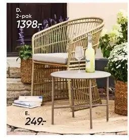 Bilka Altea havebord - lys mocca tilbud