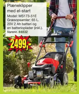 Harald Nyborg Plæneklipper med el-start tilbud