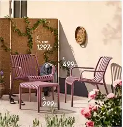 Bilka Messina loungesæt - plum tilbud