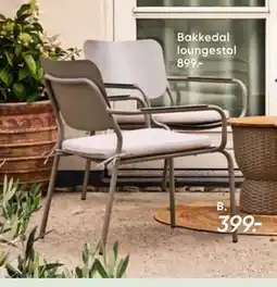 Bilka Bakkedal loungestol tilbud