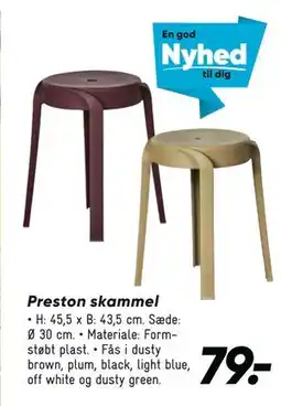 Bilka Preston skammel tilbud