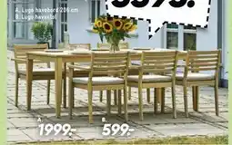Bilka Lugo havebord 206 cm tilbud