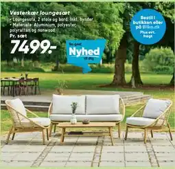 Bilka Vesterkær loungesæt tilbud