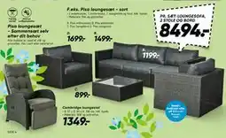 Bilka Pisa loungesæt - sort tilbud