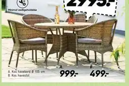 Bilka Kos havestol tilbud