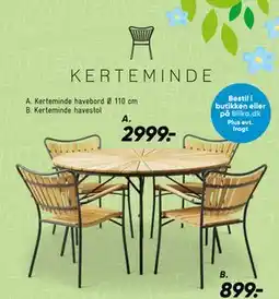 Bilka Kerteminde havebord Ø 110 cm tilbud